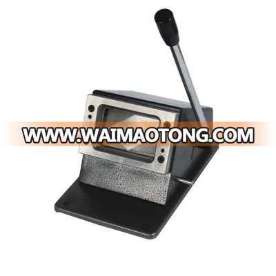 Professional manual pvc business card die cutter for ID name photo